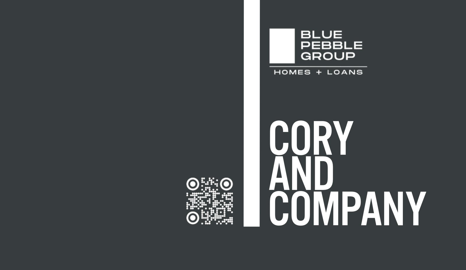 Cory and Company card, dark side