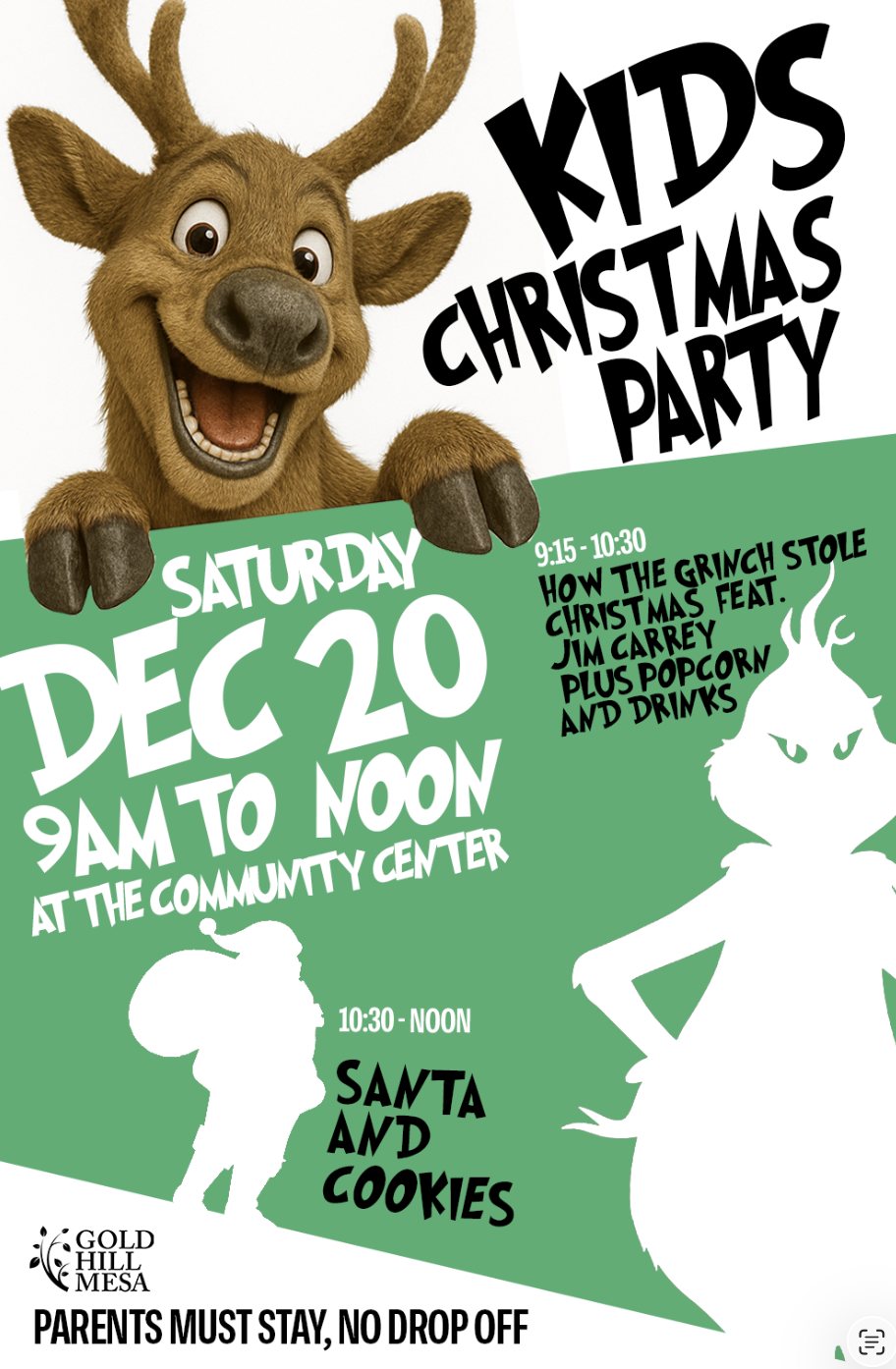 Kids Christmas Party poster