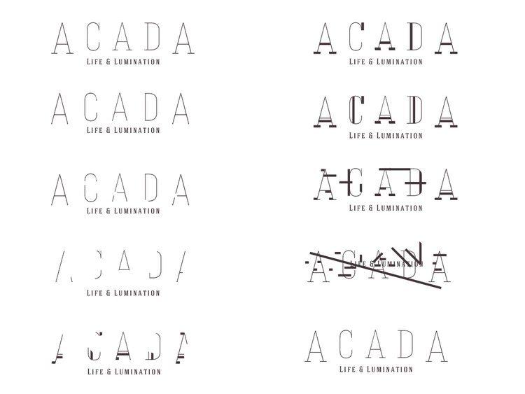 ACADA logotype studies